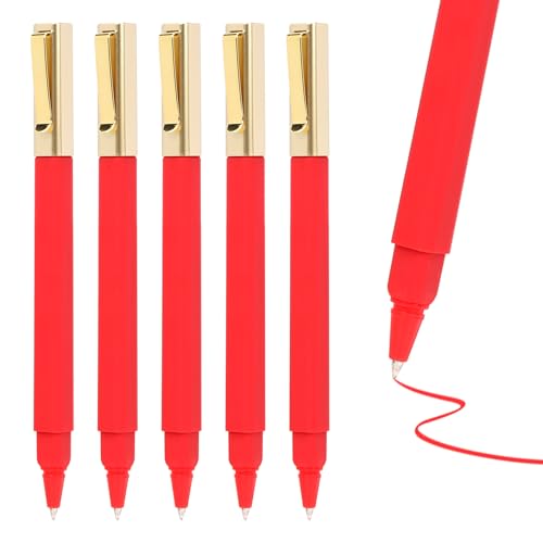 6 Red Gel Pens 0.5mm Medium Point - Great Deal with Code - Image 2