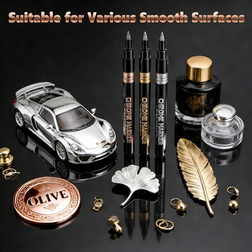 29% Off HOTU Liquid Chrome Markers 3-Pack Gold Silver Copper - Image 5