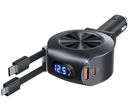 24% Off KOOPAO 69W 4-in-1 Retractable Car Charger - Image 2