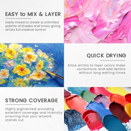 51% Off VigorFun 34-Piece Acrylic Paint Set with Brushes - Image 8