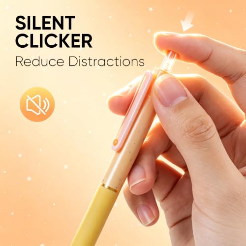 50% Off deli Retractable Gel Pens, 6-Pack, Smooth Writing - Image 3