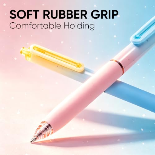 50% Off deli Retractable Gel Pens, 6-Pack, Smooth Writing - Image 4
