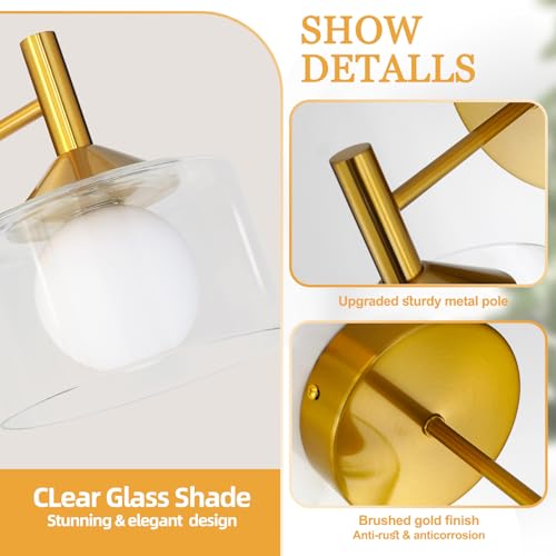 50% Off TYhogar Gold Wall Sconce with Clear Glass - Image 4