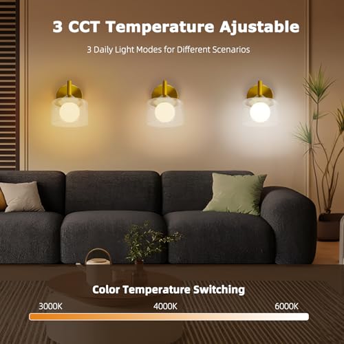 50% Off TYhogar Gold Wall Sconce with Clear Glass - Image 5