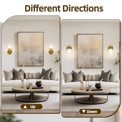 50% Off TYhogar Gold Wall Sconce with Clear Glass - Image 6