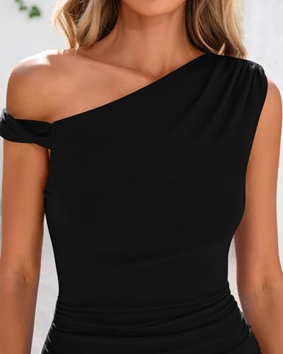 50% Off BTFBM Women One Shoulder Twist Strap Maxi Dress - Image 6