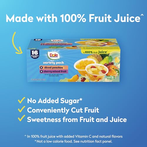 25% Off Dole Fruit Bowls Variety Pack – 16 Cups - Image 5