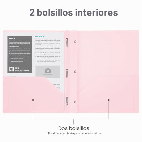50% Off: 6-Pack Pastel Plastic 2-Pocket Folders - Image 5