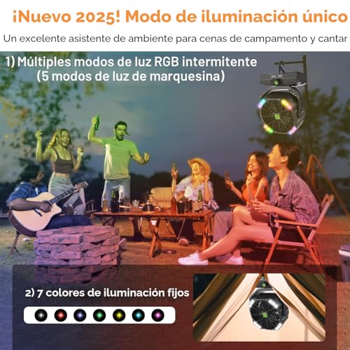Save 50% on RUNTOP 20000mAh Camping Fan with RGB Light - Image 7
