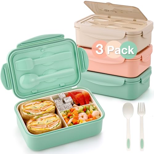 22% Off 3-Pack Bento Lunch Boxes for Adults & Kids - Image 2