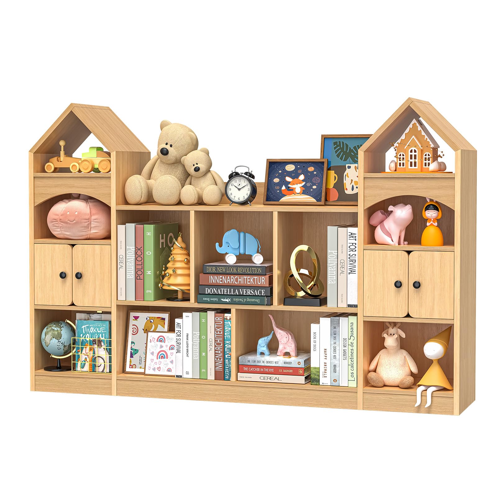 16% Off Kids Castle Bookshelf with 11 Storage Cubbies