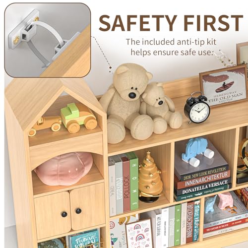 16% Off Kids Castle Bookshelf with 11 Storage Cubbies - Image 6