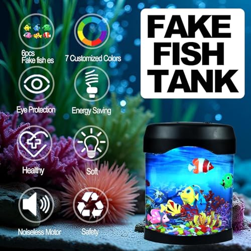 59% Off Artificial Fish Tank Night Light – Soothing Decor - Image 3