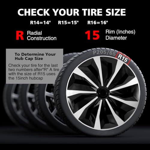 Save 20% on 4-Pack 15-Inch Hubcaps - Silver Wheel Covers - Image 4