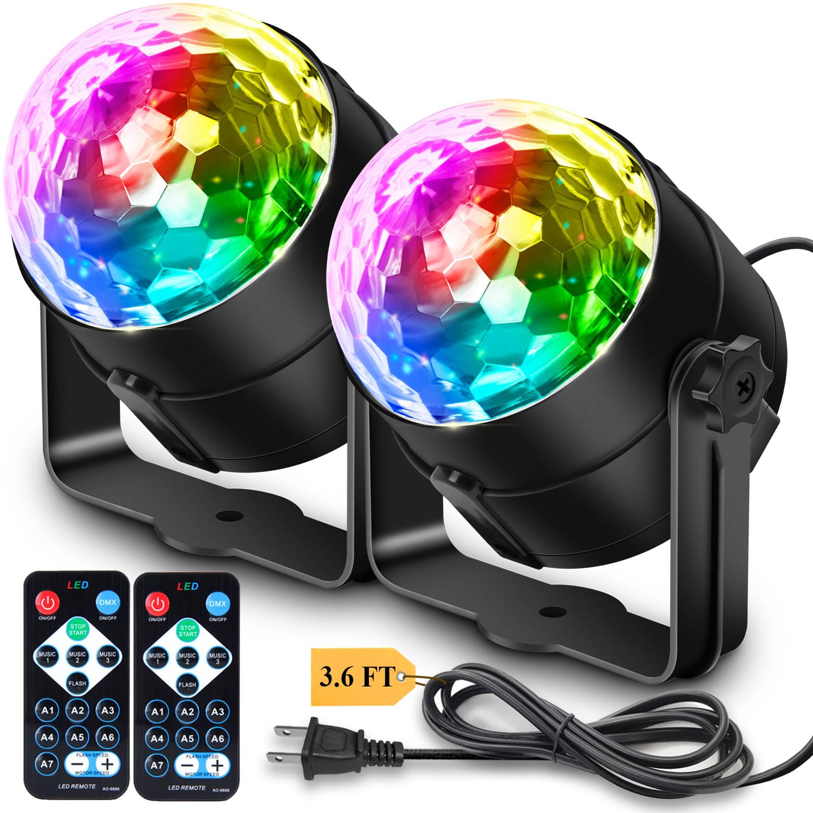 15% Off 2-Pack Disco Ball Lights with Remote – Now $16.99