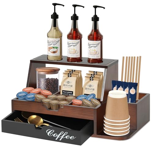 Farmhouse Coffee Bar Organizer with Drawer - Now $9.99 - Image 2