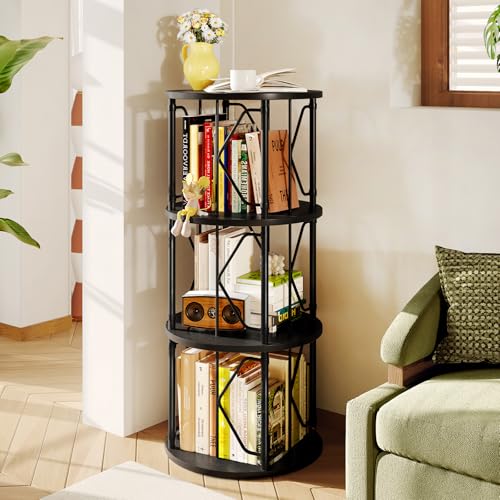 20% Off 3-Tier Rotating Bookshelf for Small Spaces - Image 2