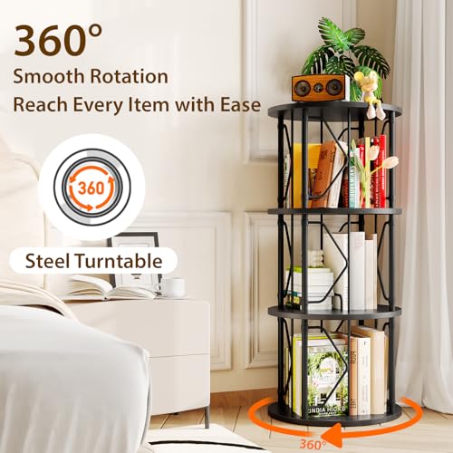 20% Off 3-Tier Rotating Bookshelf for Small Spaces - Image 5