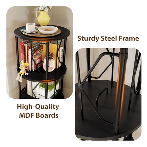 20% Off 3-Tier Rotating Bookshelf for Small Spaces - Image 7