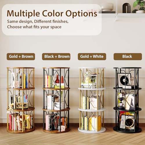 20% Off 3-Tier Rotating Bookshelf for Small Spaces - Image 8