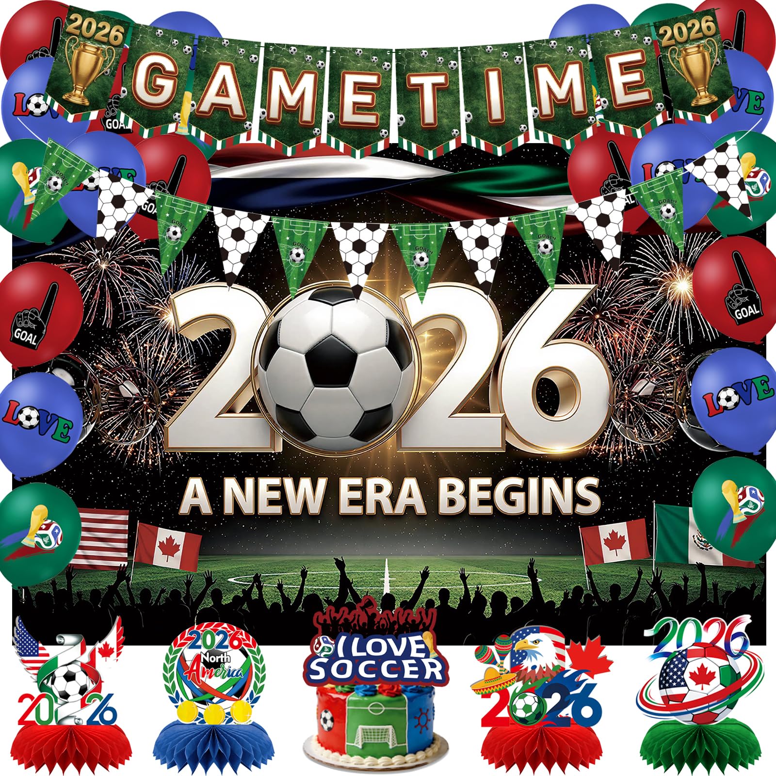 41% Off 2026 Soccer Party Decoration Kit - Code NSX7Z8Z2 - Image 1