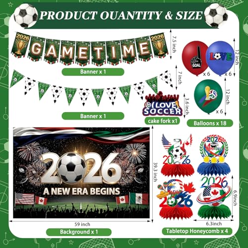 41% Off 2026 Soccer Party Decoration Kit - Code NSX7Z8Z2 - Image 4
