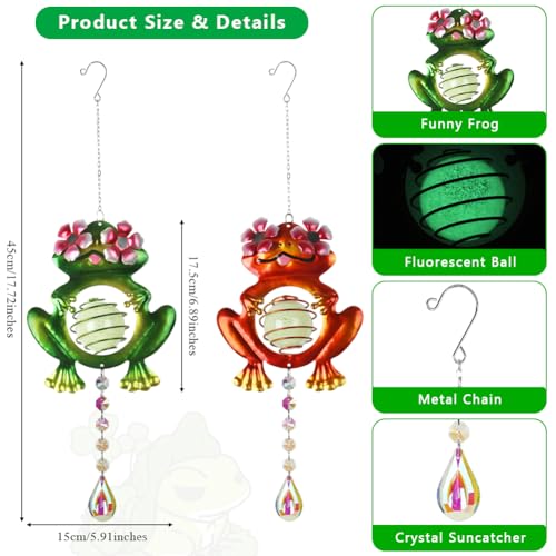 2-Pack Frog Sun Catchers with Rainbow Crystals – 38% Off - Image 4