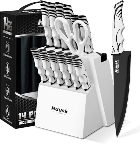 50% Off Huusk Knife Block Set with Sharpener - $97.44 - Image 2