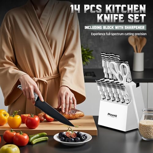 50% Off Huusk Knife Block Set with Sharpener - $97.44 - Image 3