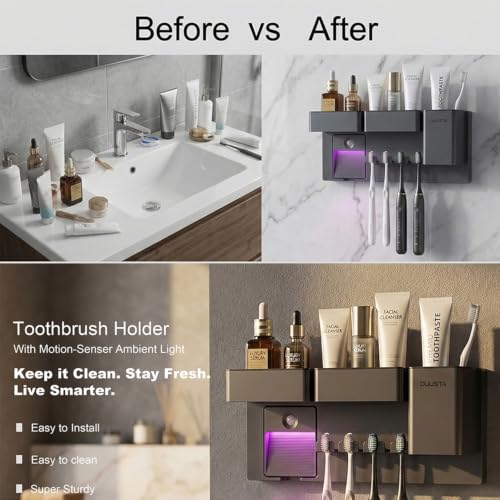 40% Off DUUSTA Toothbrush Holder with Magnetic Night Light - Image 6