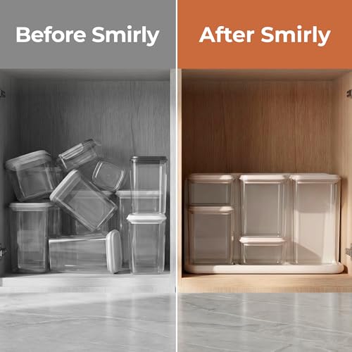 27% Off SMIRLY 8-Piece Airtight Food Storage Set with Canister Organizer - Image 7