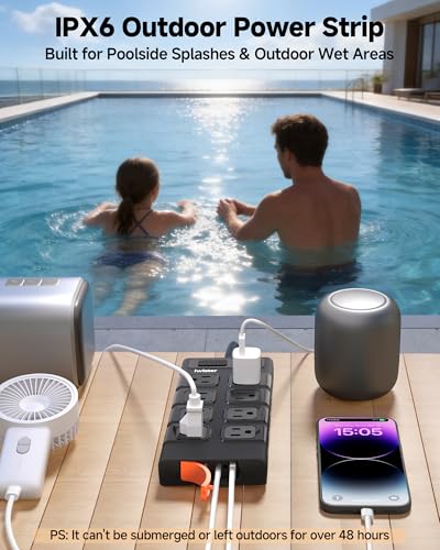 Outdoor Power Strip with USB Ports at 20% Off - Image 6