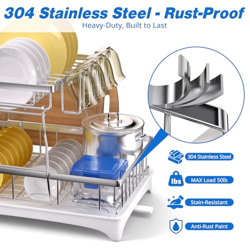 36% Off Godboat Dish Rack: Auto-Drain Kitchen Organizer - Image 3