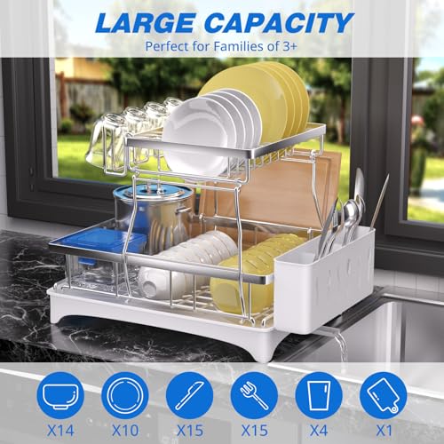 36% Off Godboat Dish Rack: Auto-Drain Kitchen Organizer - Image 4