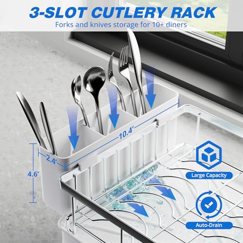 36% Off Godboat Dish Rack: Auto-Drain Kitchen Organizer - Image 6