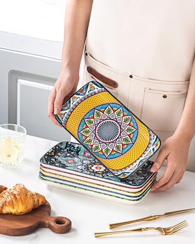 50% Off Boho Ceramic Dinner Plates – Set of 6 - Image 8
