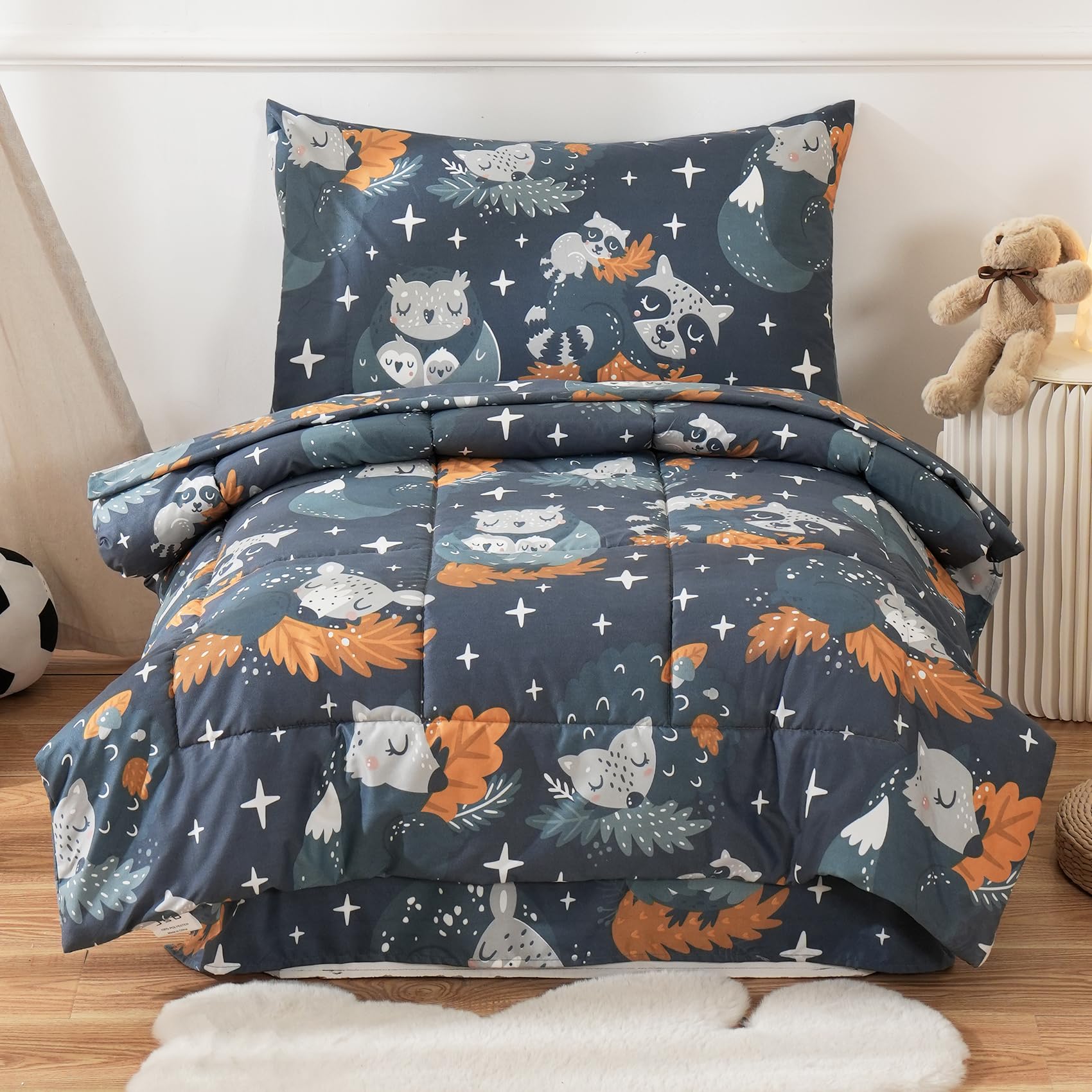 50% Off JSD Toddler Bedding Set with Owls - Image 1
