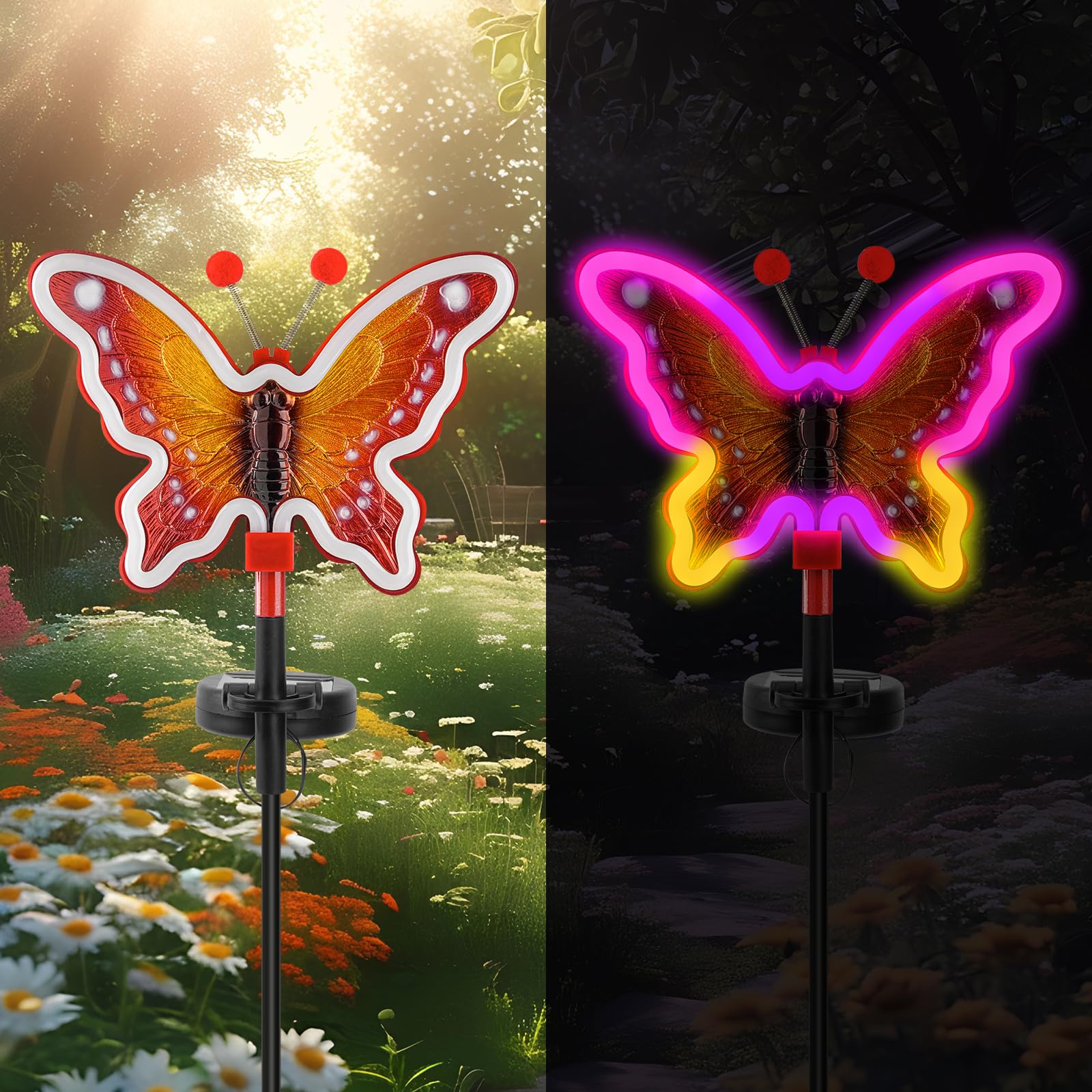 63% Off Solar Butterfly Garden Lights – 2-Pack at $11.99 - Image 1
