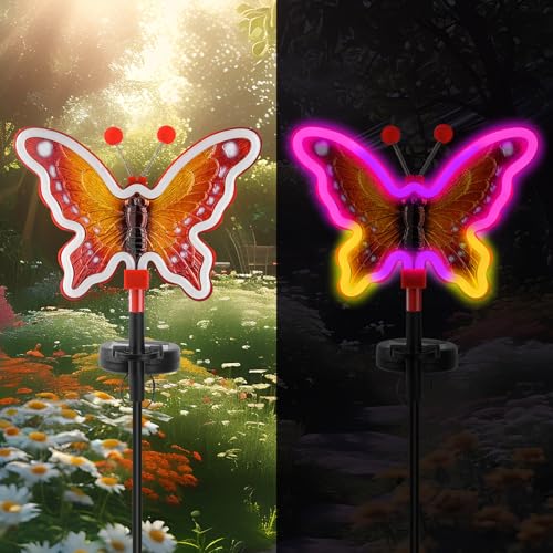 63% Off Solar Butterfly Garden Lights – 2-Pack at $11.99 - Image 2