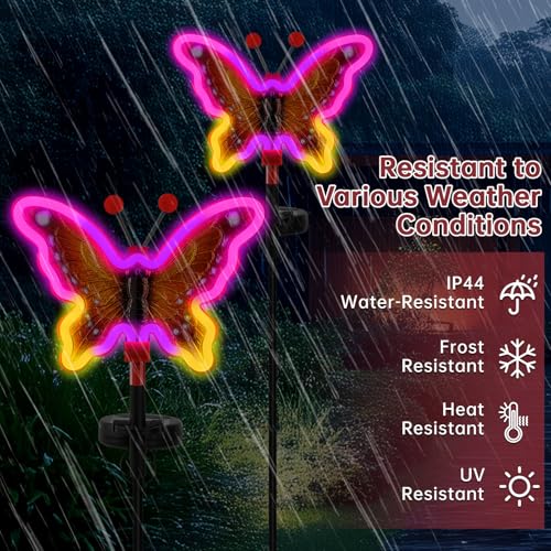 63% Off Solar Butterfly Garden Lights – 2-Pack at $11.99 - Image 4