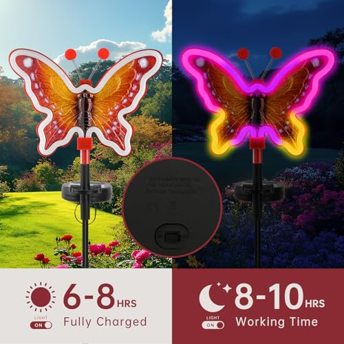 63% Off Solar Butterfly Garden Lights – 2-Pack at $11.99 - Image 5