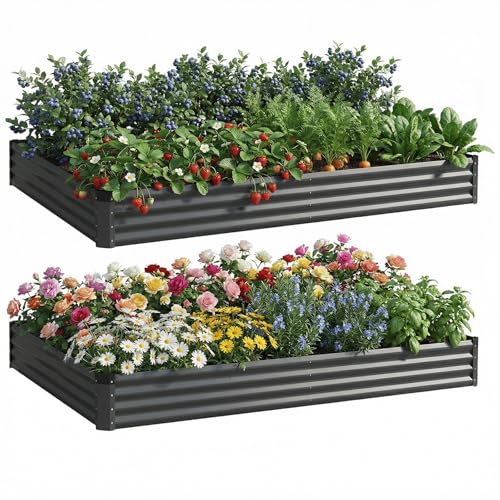 Save ~50% on Rujkodvh 2-Pack Metal Raised Garden Beds - Image 2
