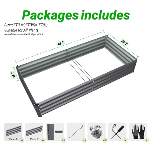 Save ~50% on Rujkodvh 2-Pack Metal Raised Garden Beds - Image 3