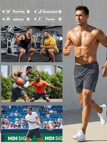 Save 50% on Men's 7in Running Shorts with Zipper Pockets - Image 4