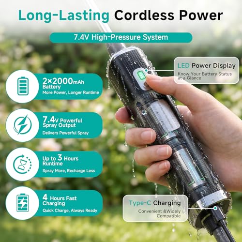 40% Off CYBPOK 2 Gallon Battery Powered Garden Sprayer - Image 4