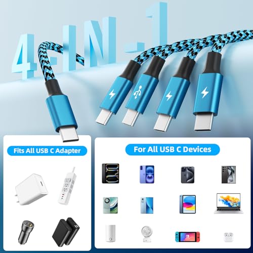 4-in-1 USB C Cable Under $10 with Code U76HLQI7 - Image 3