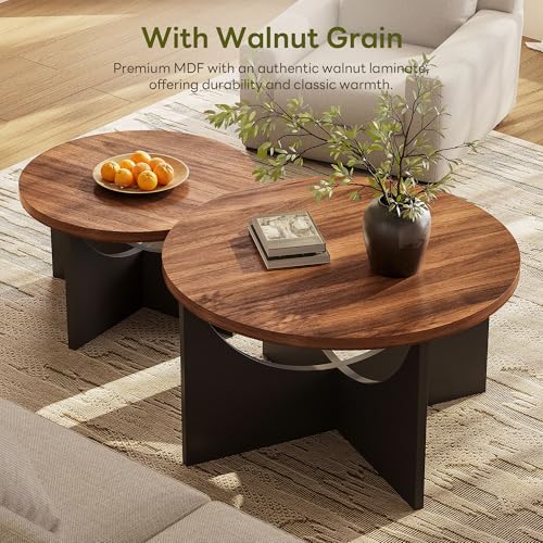 38% Off LIKIMIO Nesting Coffee Tables Set of 2 - Image 4
