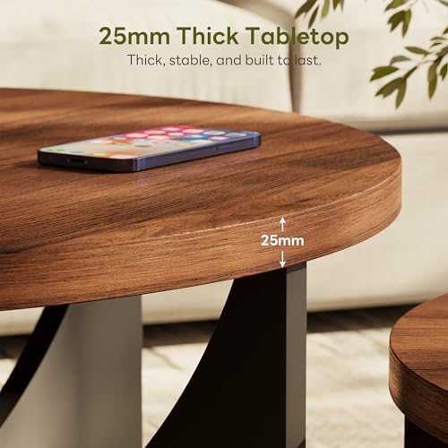 38% Off LIKIMIO Nesting Coffee Tables Set of 2 - Image 5
