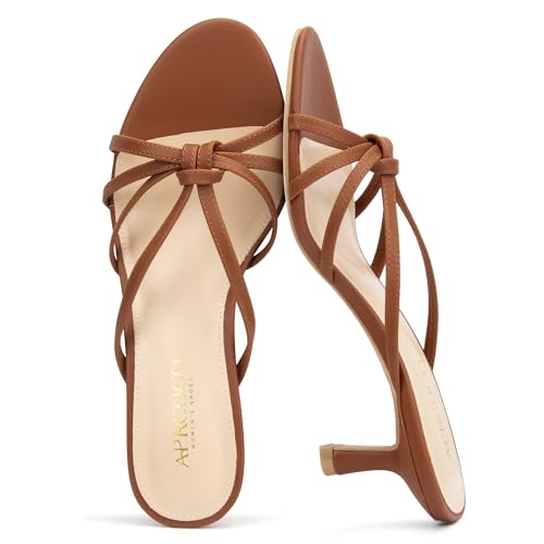 50% Off AprCoco Women's Strappy Kitten Heels Sandals - Image 2
