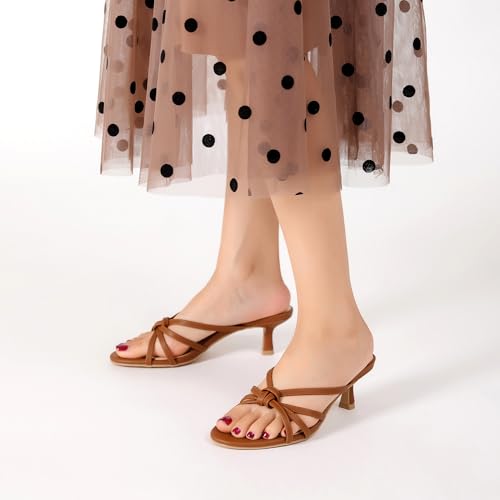 50% Off AprCoco Women's Strappy Kitten Heels Sandals - Image 3